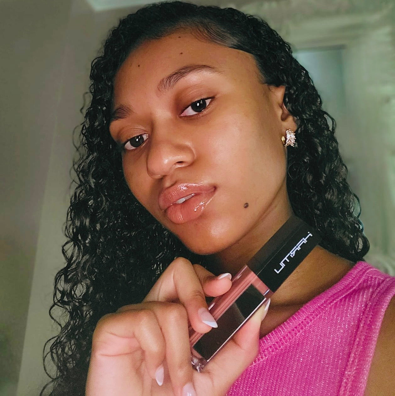 LED Light Lip Gloss "Latte flavor"